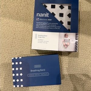 Nanit Breathing Bands - 1 small and 1 medium - new in box
